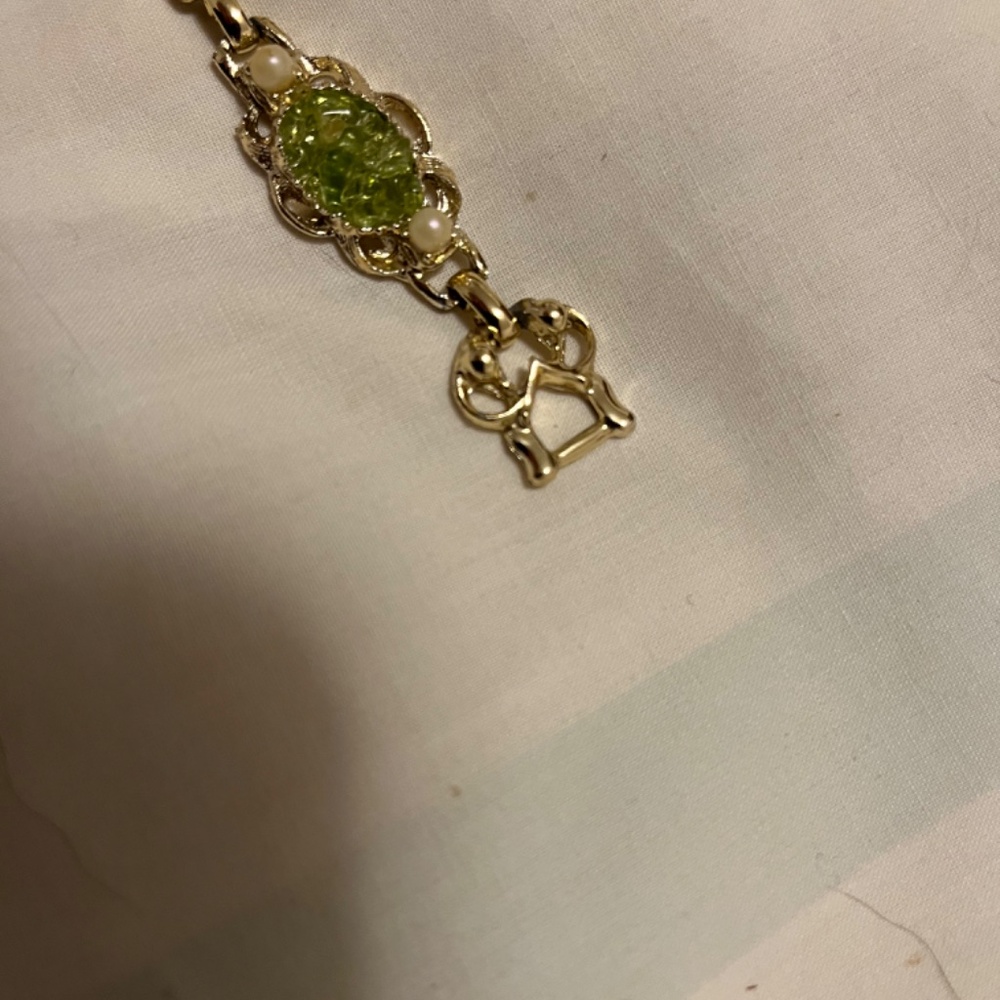 Bracelet with green stones - Picture 5 of 6